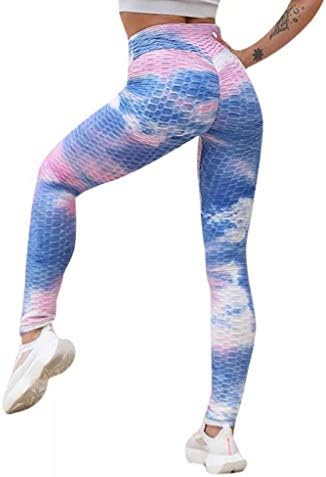 Yoga Pants Ruched Textured Leggings 