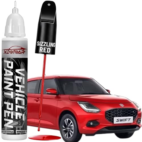Image of XDOTOAR Car Touch Up Paint for Maruti Suzuki Swift (2025) Sizzling Red (WAA) | 2K Paint Technology | Exact Color Match | Car Scratch Repair Paint Pen | Automotive Touch Up Paint | Quick Drying | Rust Protection | 18ml