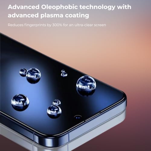 Image of ArmorGlass Borderless Privacy Tempered Glass compatible with iPhone 14 Pro Max Screen Protector, 9H Hardness, 2.5D Curved Edge, Oleophobic Coating