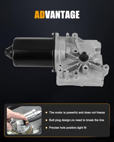 Image of ROADFAR Front Wiper Motor W /O Control Module Replacement for 1997-2005 for Chevrolet for Venture,1997-2004 for Oldsmobile for Silhouette 12368685 Wiper Motor 3 Pins