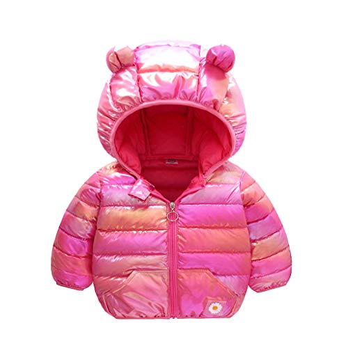 Infant Baby Fleece Winter Coat Jacket,Newborn Boys Girls Long Sleeve Warm Cartoon Hoodie Snowsuit Outfits 0-18M Red