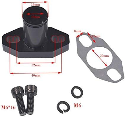 Miniatura 2 de Mingdun Colector de admisión ajustable CNC de 32 mm-40 mm con conector para bicicleta motorizada de 49 cc, 60 cc, 66 cc, 80 cc, kit de motor de