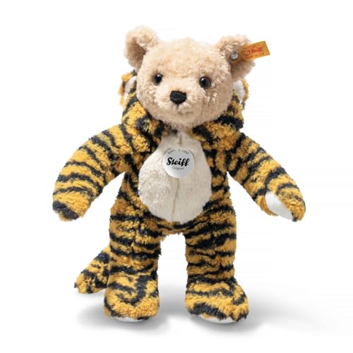 Steiff Kuscheltier Hoodie-Teddybär Tiger, Süßes Stofftier, Kinder, Jungen & Mädchen, Friends, Plüschtier 27 cm, Mehrfarbig, 113161