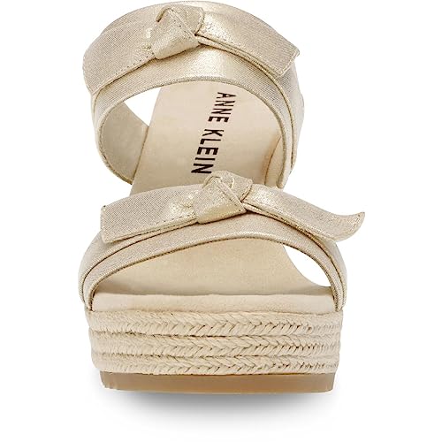 Anne Klein Womens Wiona Slip On Platforms Wedge Sandals3
