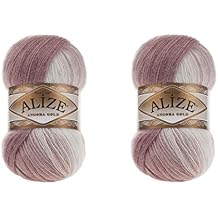 Alize Angora Gold Batik Yarn 20% Wool 80% Acrylic Lot of 2skn 200gr 1204yds Thread Crochet Lace Hand Knitting Turkish Yarn 5698