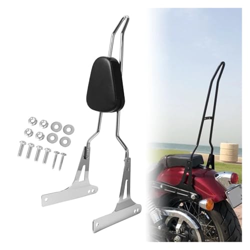 Sissy bar amovible avec dossier passager chrome pour Harley Dyna Street Bob 2006-2017 - 2