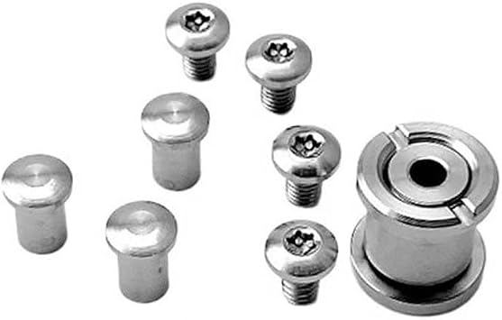 1 Set Titanium Alloy Scales Screw Fits for Strider SNG New Version, CNC Handle Patch Hardware AccessorySilver