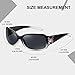 HAOLOTA Women's Polarized Sunglasses - Fashionable Wraparound Butterfly Design with UV400 Protection