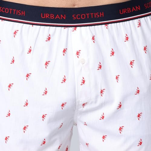 Image of Urban Scottish Men's Boxer Pants 100% Cotton Material with A Stylish Print Soft and Stretchy Elastic Waist Band Dynamic Movement and Hardwearing Stitching Breathable with A Gentle Snug Fit