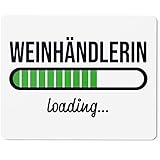 JUNIWORDS Mauspad Mousepad, Weinhändlerin Loading (6222277)