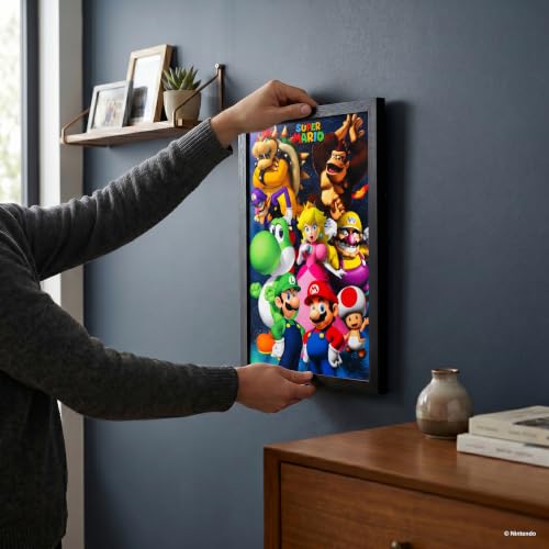 Pyramid America Super Mario Group 11x17 Framed Gel Coated Video Game Poster by Pyramid America - Used condition - Image 4