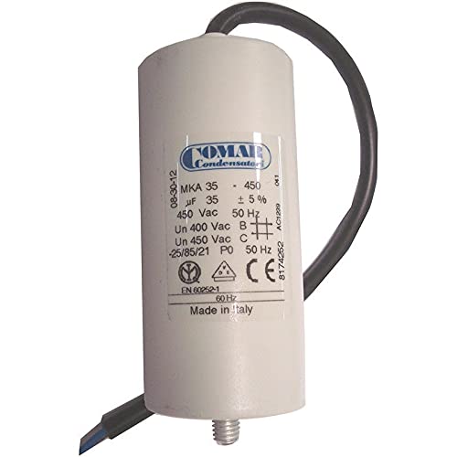 Condensateur Permanent 35µF 450VAC Pour Moteur Monophasé - Neuf - Marque HD4K, Ref 993CBB60035