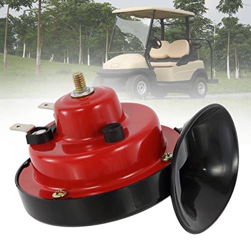 Image of XUANYUDG0769 12V Universal Snail Golf Cart Horn Kit, Adjustable Volume Control Electric Horn for EZGO, Club Car, Yamaha, UTVS, ATV, Boat