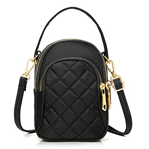 Small Crossbody Phone Bag for Women Quilted Purse Nylon Cell Phone Cross Body Wallet iphone Handbag2