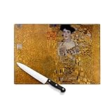 VERRE TREMPÉ SECURIT : Sécurité maximale. Fabriquée en verre trempé ultra-résistant, cette planche est quasiment incassable et résiste aux rayures de couteaux. Sa surface