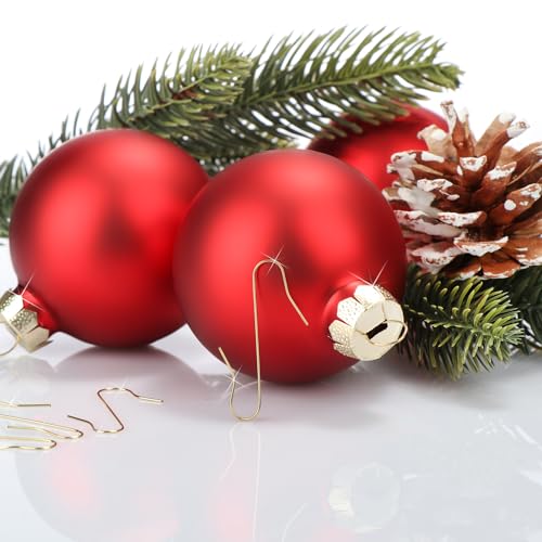 COM-FOUR® 150x Haken für Weihnachtsbaumschmuck - Schnellaufhänger Doppelhaken für Weihnachtsbaum-Deko - Christbaumkugel-Aufhänger, Baumhaken als Deko-Anhänger