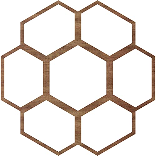 Image of Ekena Millwork 36 inchOD x 12 5 /8 inchID x 3 /8 inchT Florin Wood Fretwork Pierced Ceiling Medallion, Walnut