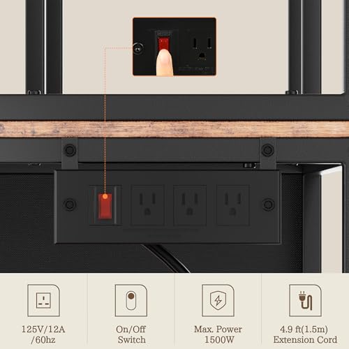 Ollieroo Kitchen Mini Fridge Stand with Storage with Power Outlet for Dorm by Ollieroo - Used condition - Image 7