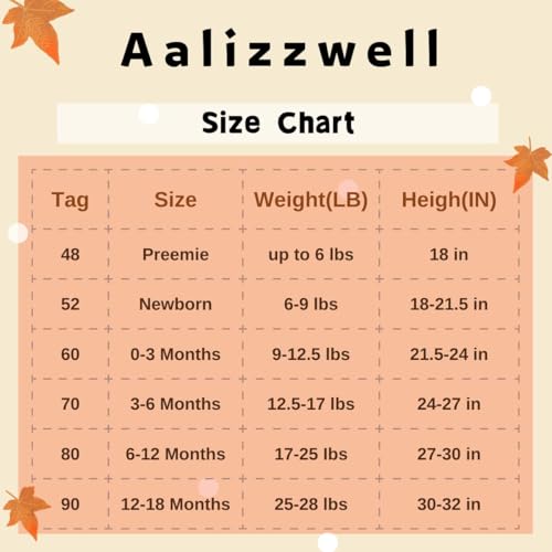 Image of Aalizzwell Preemie Newborn Infant Baby Girls Clothes Ribbed Romper Bodysuit Pants Set Fall Winter Outfits
