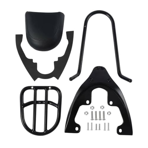 Plaque Base Porte-Bagages Moto VRSCX VRSCAW Solution Rangement Arrière Noir