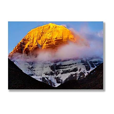 VinMea Wall Art Paintings Mount Kailash for Living Room Wall Art Office Wall Artworks Bedroom Decoration Bathroom Home Wall Decor,16x24 Inch Cover