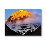 VinMea Wall Art Paintings Mount Kailash for Living Room Wall Art Office Wall Artworks Bedroom Decoration Bathroom Home Wall Decor,16x24 Inch