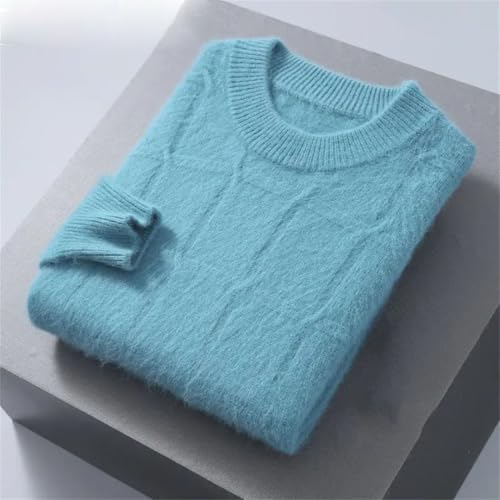 Rfmfkkg Men's Cashmere Sweater Thick O-Neck Pullovers Cashmere Knitwear Long Sleeve Comfy Sweater3
