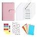 GMBYLBY PU A6Notebook Binder Refillable Paper 6 Rings Binders Loose Leaf Personal Planner Binder Cover with Magnetic Buckle Cash Envelope System