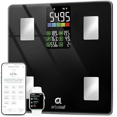 arboleaf Bluetooth Bathroom Scales with App Cover
