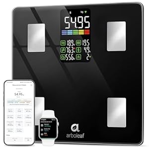 Scales for Body Weight, arboleaf Bluetooth Bathroom Scales Weighing Scales with Smart APP, High Precision Body Scales Digital for BMI Body Fat 14 Body Composition Analyzer, 500lb/227kg
