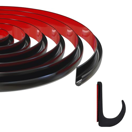 Ameri PVC Plastic Rain Gutter for Cars, Vans, and RVs, 3/4 Inch RV Trim Molding, Easy to Install Flexible Drip Rail Molding to Control Water Runoff (25ft, Black) by Ameri - Used condition - US$25.66
