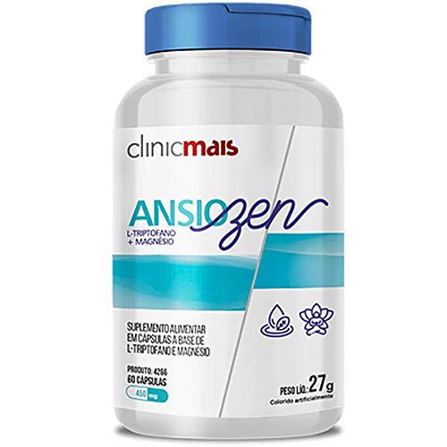 ANSIOZEN L-Triptofano e Magnésio ClinicMais 60 cápsulas