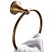 WINCASE Towel Ring Towel Holder for Bathroom, Solid Brass Antique Brass Finish Concealed Screw Wall Mounted Classic Retro