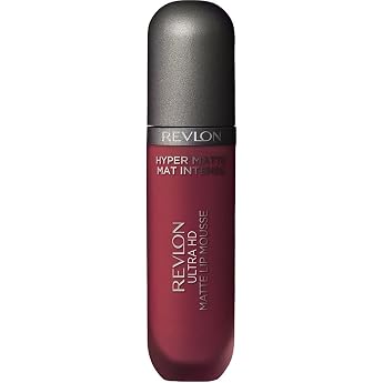 Revlon Ultra HD Matte Lip Mousse Long Lasting Creamy Liquid Lipstick in Plum Berry 815 Red Hot 5.9ml