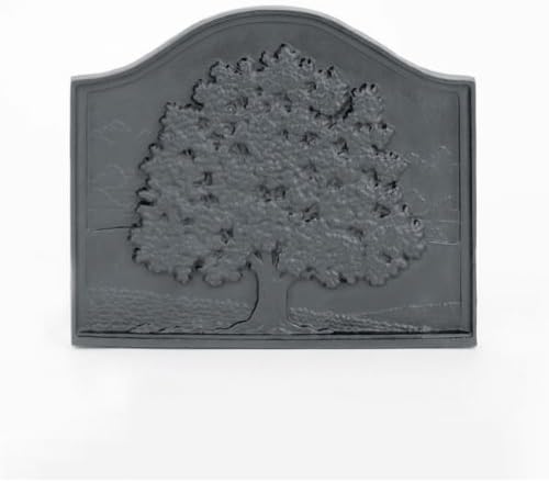 WOODFIELD Woodfield Small Oak Cast Iron Fireback, Current Year Date 61094