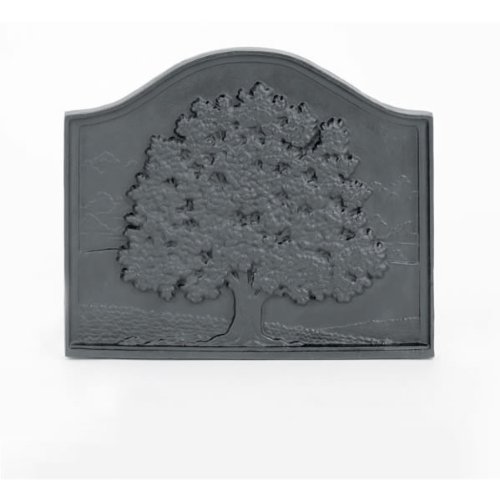 WOODFIELD Woodfield Small Oak Cast Iron Fireback, Current Year Date 61094