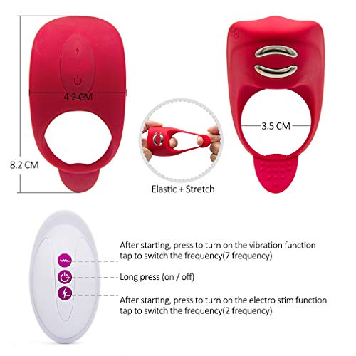 Anel de massagem de extensão de silicone para homens com controle remoto sem fio NC4