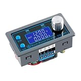 JESSINIE ZK-5KX DC‑DC Buck Boost Voltage Converter CC CV 0.6-36V Adjustable Voltage Power Supply Module Power Converter Digital LCD Display Solar Battery Charging DC Voltage Regulator with Shell