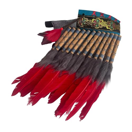 Coiffe traditionnelle à plumes confortable pour grand festival et cosplay