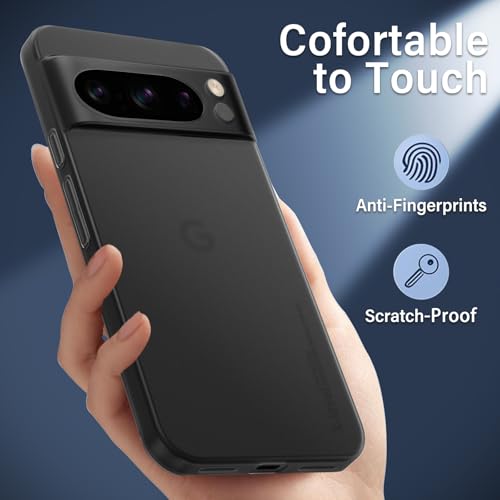 Image of X-level for Google Pixel 8 Pro Case, Extra Slim 0.3 mm Thin Translucent Matte Finish Soft Phone Cover, Anti-Scratch Shockproof Case for Google Pixel 8 Pro, Translucent Black