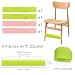 TOCCOOL 4PCS Silicone Chair Bands, Flexible Feet Bands for Chairs & Desk, Non-Slip Fidget Bands for Focus, Posture Support & Self-Regulation (Green/Pink)