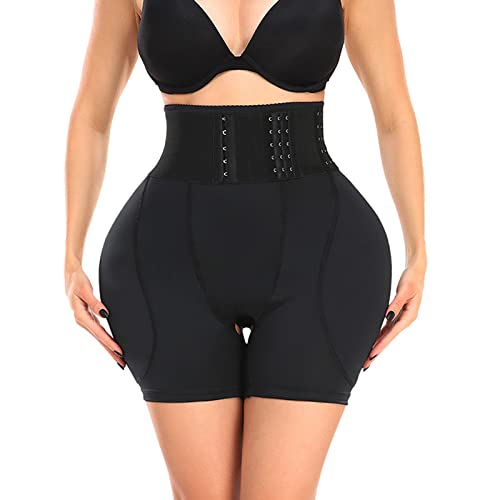 Short rehausseur de hanches pour femmes taille haute avec crochets contre les bourrelets du ventre