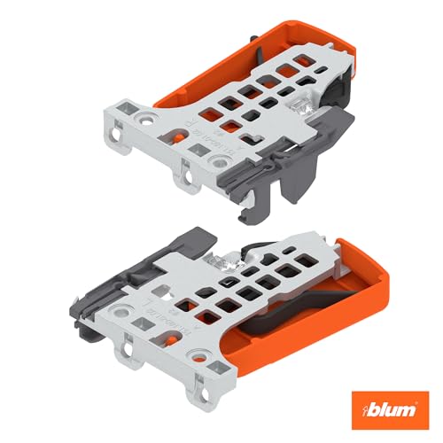 Image of Blum Tandem Plus BLUMOTION Concealed Undermount Drawer Slides (Runners) Kit, 18-Inch, Full Extension, Soft-Close, Steel, 100 lb. Load Capacity for Wood Drawers (2 Kits)