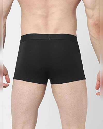 Image of dockstreet Ultra Soft, 100% Cotton Smooth Boxer Brief Comfortable Stretchable /Soft Fabric Brief Trunk Styled Underwear for Men