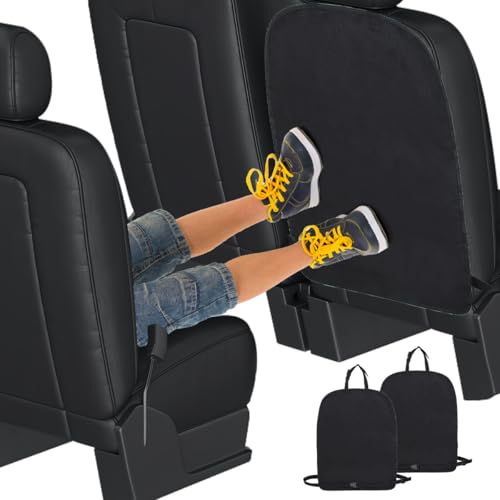 Kaiyzo 2 Coprisedile Auto Bambini Con 3 Tasche – Tessuto Oxford Impermeabile 60x45 Cm – Antispot E Antigraffio Per Sedili Posteriori
