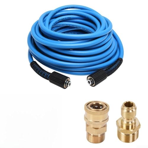 Tubo flessibile per idropulitrice ad alta pressione, 10/15/20 m, filettatura M22, per lavaggio auto, pulizia del giardino, 10 metri (tipo B 15 metri)