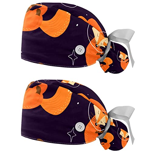 Chapeaux de travail animaux renards respirants lot de 2