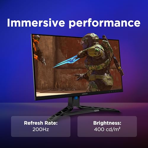 Image of Lenovo Legion {Smartchoice} R27qe Gen 2 | 27 inch (68.58cm) QHD IPS 200Hz Gaming Monitor | 0.5ms, AMD FreeSync, 99%sRGB, 2xHDMI 2.1, TMDS, 1xDP 1.4| Tilt, Swivel, Pivot, Height Adjust | Black | 68C7GAC3IN