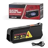 Strixorn Trappola per Topi elettrica, Trappola per Topi per Interni, trappole a Scatto, Trappole elettriche per Topi e ratti, Efficace sui Piccolo Topo, sicura per Animali Domestici e Bambini