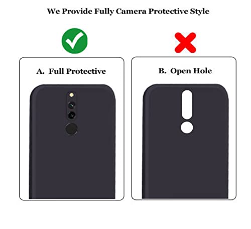 Image of A rtistque Back Cover Case for Mi Redmi 8 with Camera Protection | Shockproof TPU | Stylish Protective Design | Slim Fit | Ultra Matte | Mi Redmi 8 Back Cover - Black